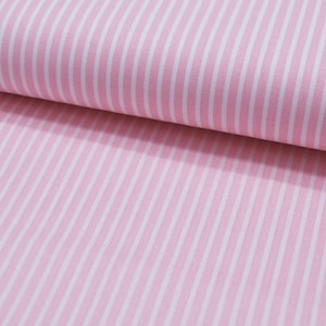 Baumwolle - Stripe - Hellrosa-Weiss gestreift * 0,5 Meter