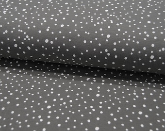 JERSEY - DOTS Dark Grey / Dunkelgrau - Punkte - 0,5m