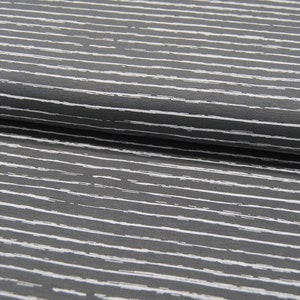 JERSEY - STRIPE Dunkelgrau / Dark Grey - Streifen - 0,5m