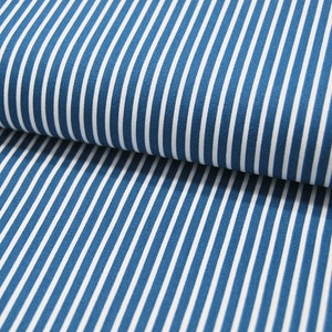 Baumwolle - Stripe - Blau-Weiss gestreift * 0,5 Meter
