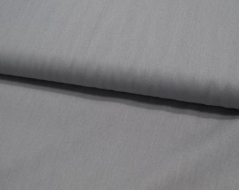 Baumwolle Uni - Grau * 0,5 Meter