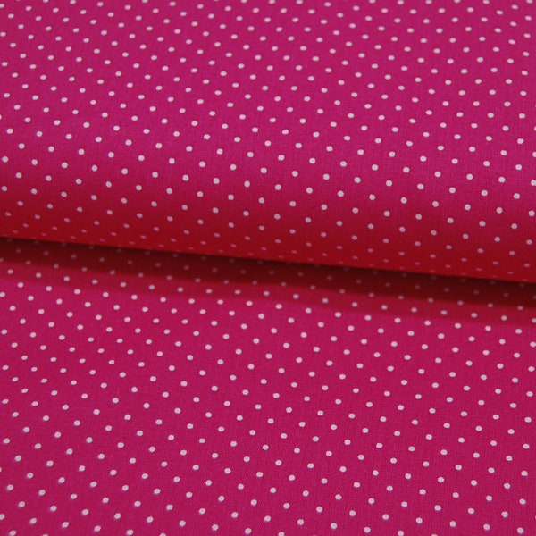 Petit Dots - Minipunkte auf Pink  - Baumwolle 0,5m