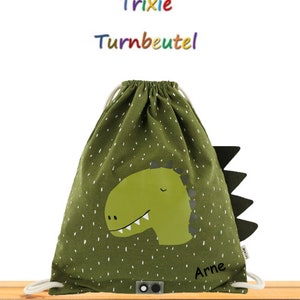 Gym bag / sports bag customizable by Trixie Mr. Dino image 2