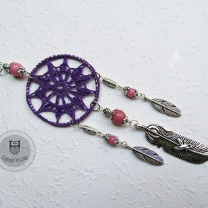 Unikate: Dreamcatcher Traumfänger, Farbwahl Purple