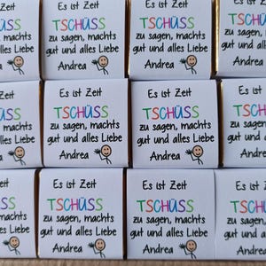 Schokolade zum Abschied Giveaway