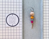 Keychain Key Chain Silicone Beads Balls Beaded Silicone Wood Leo Leopard Animal Design quot colorful quot