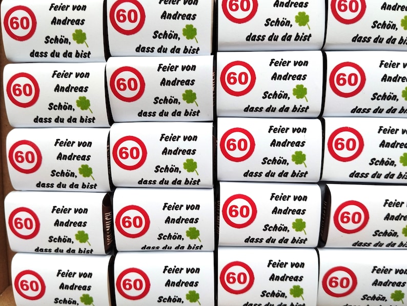 40 Schokoladentäfelchen SAROTTI personalisierte Gastgeschenke Geburtstag jeder Anlass Bild 6