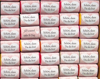 30 Kaubonbon MAOAM personalisierte Gastgeschenke für jeden Anlass individuell für sie bedruckt