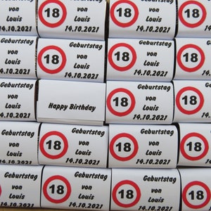 40 Schokoladentäfelchen SAROTTI personalisierte Gastgeschenke Geburtstag jeder Anlass Bild 5