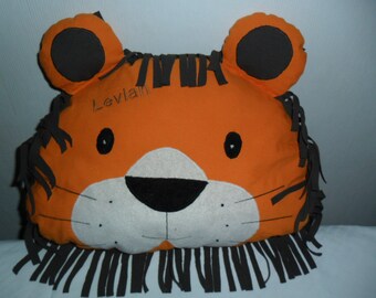 Cuddly lion pillow with free personalization