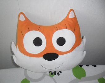 Cuddly pillow fox with free personalization