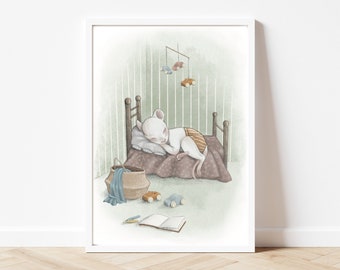 Time To Bed Poster | for kids | kids room decoration | 30x40cm | A2 | A4| nursery