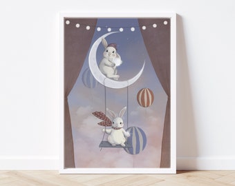 GOOD NIGHT POSTER 50X70cm for kids