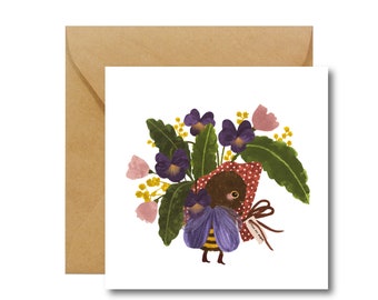 Flowers for Mom | Mom's Day | Ecological Paper | Eco card