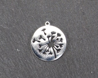 1 pendant dandelion stainless steel 11040