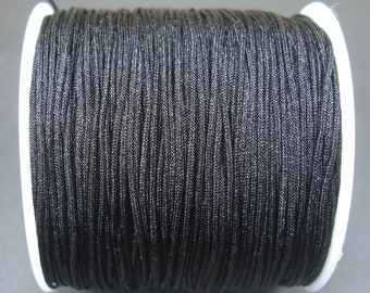 0.39EUR/1 m | 10 meters macrame ribbon 0.8 mm, black, 10104