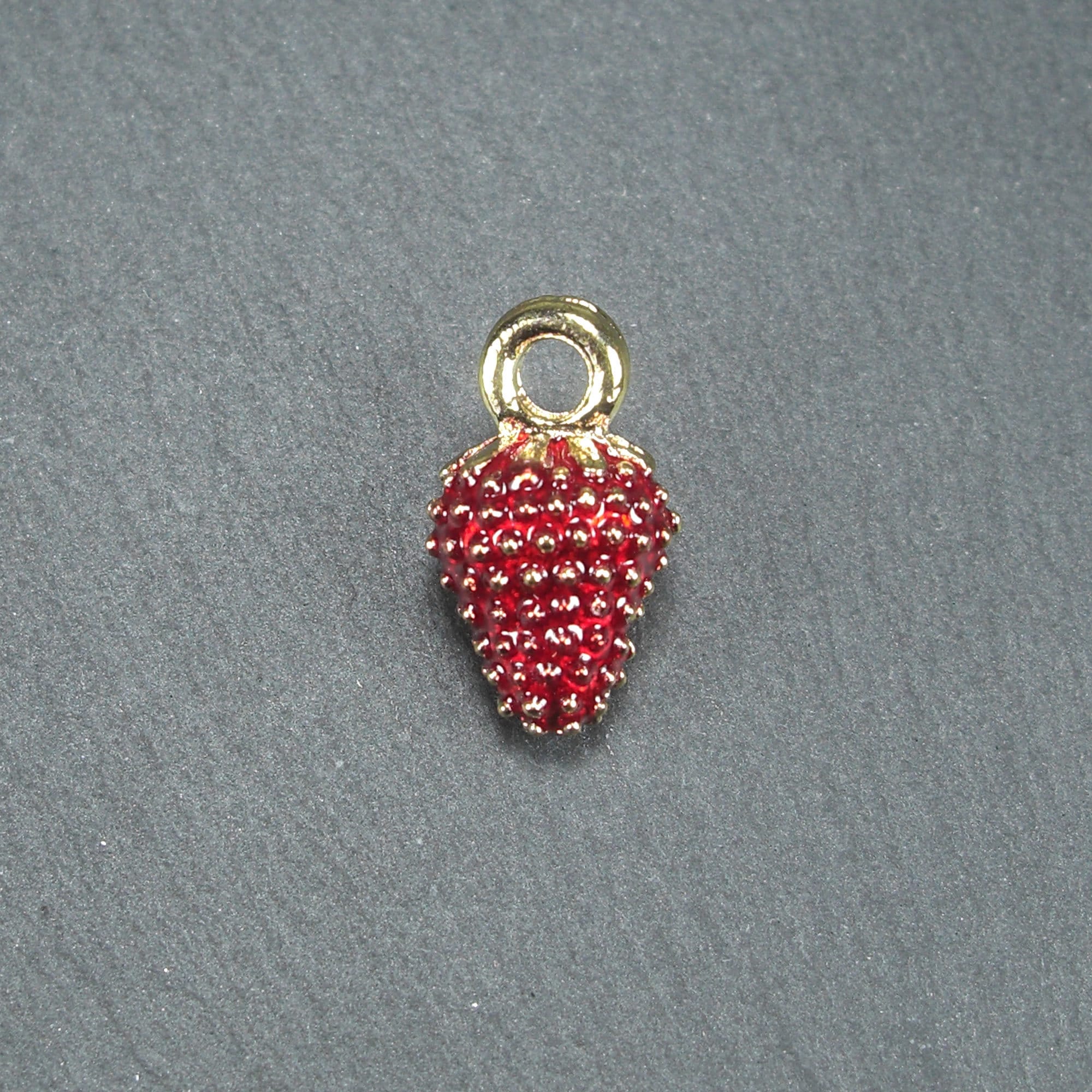 Louis Vuitton LV Fruits Strawberry Pendant Gold/Red in Gold Metal - US