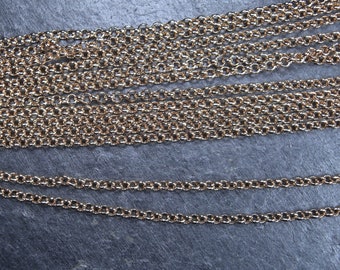 10m Kugelkette Halskette Meterware versilbert 1,5mm DIY Basteln Kette Schmuck 