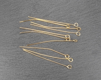 40 chain pins 40 mm gold-plated, 10880