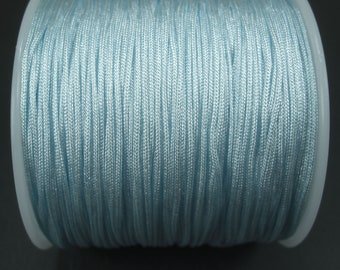 0.39EUR/1 m | 10 meters macrame ribbon 0.8 mm, baby blue, light blue, 10105