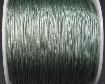 0.39EUR/1 m | 10 meters of macrame ribbon 0.8 mm, sage, 10789