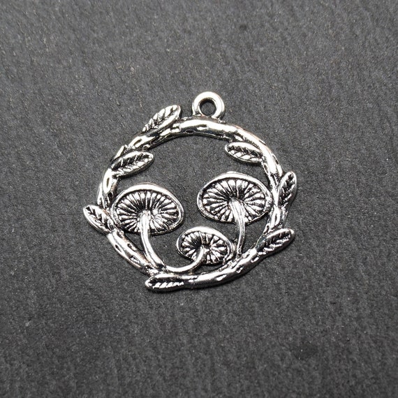 10 Pièces Anciens Réglages Cabochon Feuille D'argent - Pour Diamètre 20 Mm - Alliage Zinc