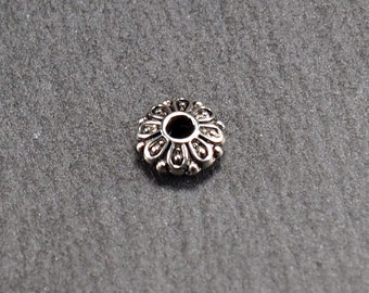 Perline Distanziatrici In Argento Sterling 925 Con Diamanti Pavé Da 5 Pezzi - Ruota Tonda Da 10 Mm - Italia - Foto 9