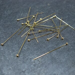 40 ballpoint pens 30 mm, gold-colored, 10158
