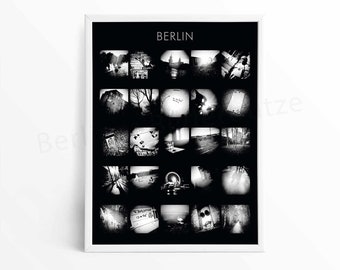 Poster "Berlin", Fotoserie, 25 Fotografien, schwarzweiß, DIN A2 oder DIN A4