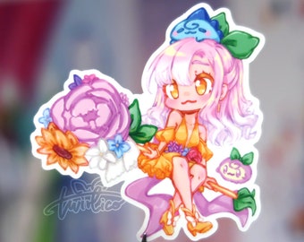 glossy vinyl sticker - magical girl twirl