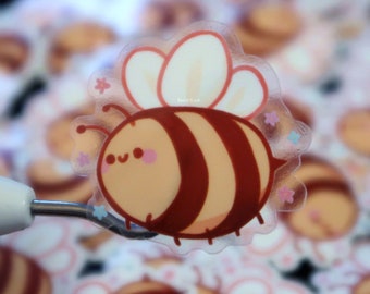 clear vinyl bee sticker