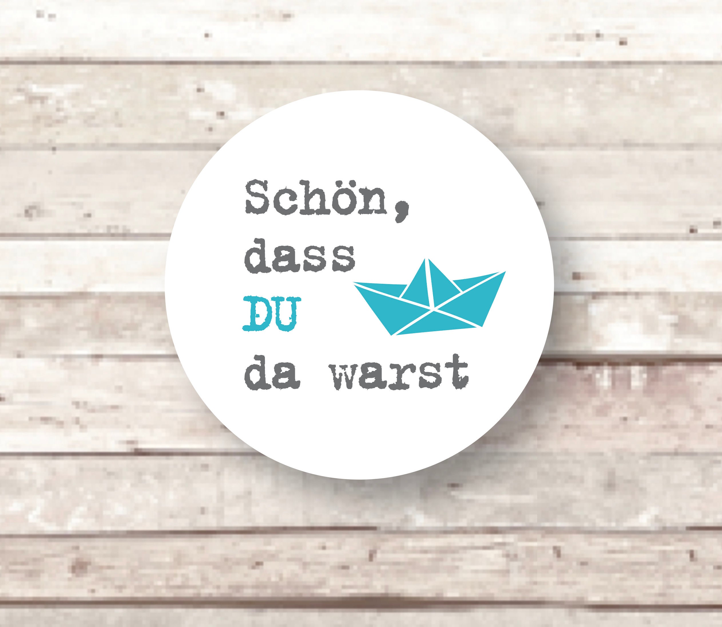 Schön dass du da warst 24 Aufkleber 4 cm Taufe Kommunion Etsy
