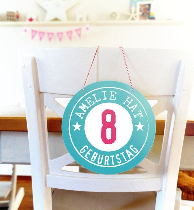 Geburtstagsschild für das Geburtstagskind Geburtstag Schild  Etsy