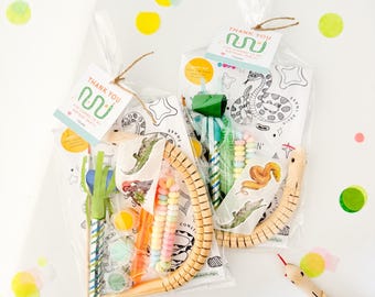 Snake Painting Kit for Kids Party | Reptile Birthday Activity Kit | DIY Craft Party Favor | Kids Paint Your Own Snake