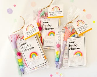 Kids Rainbow Party Favor Bag | Kids Classroom Birthday Goodie Bag
