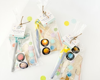 Kids Space Theme Painting Party Favor Bag| Space Theme Party Favor | Solar System Party Activity | Kids Craft Activity | Space Favor Bag