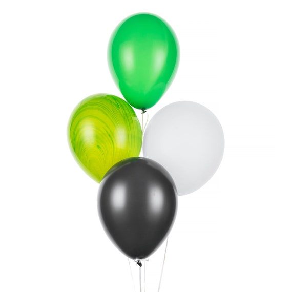 Safari Jungle Theme Balloons Green Balloon Bouquet Dino Etsy