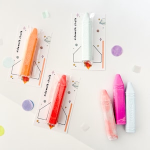 Space Sidewalk Chalk Rocket Party Favor | Space Theme Party Favor | Kids Out of This World Guest Favor | Two the Moon Trip Around the Sun