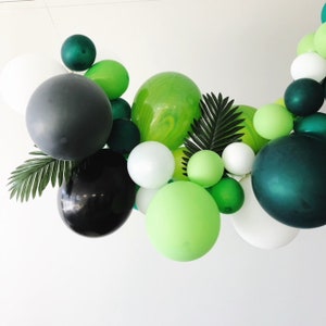 DIY Green Balloon Garland Kit - Welcome to the Jungle - Jungle Safari Dino Tropical Party - Assorted Green Balloon Garland