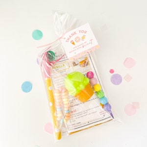 Ice Cream Sweets Party Favor Bag | Two Sweet Sprinkle Theme Kids Goodie Bag | Sweet Cupcake Ice Cream Theme Birthday