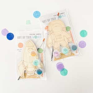 DIY Kids Space Theme Paint Party Favor | Space Theme Party Favor | Solar System Space Theme Party Activity | Kids Craft Activity Set