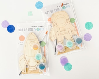 DIY Kids Space Theme Paint Party Favor | Space Theme Party Favor | Solar System Space Theme Party Activity | Kids Craft Activity Set