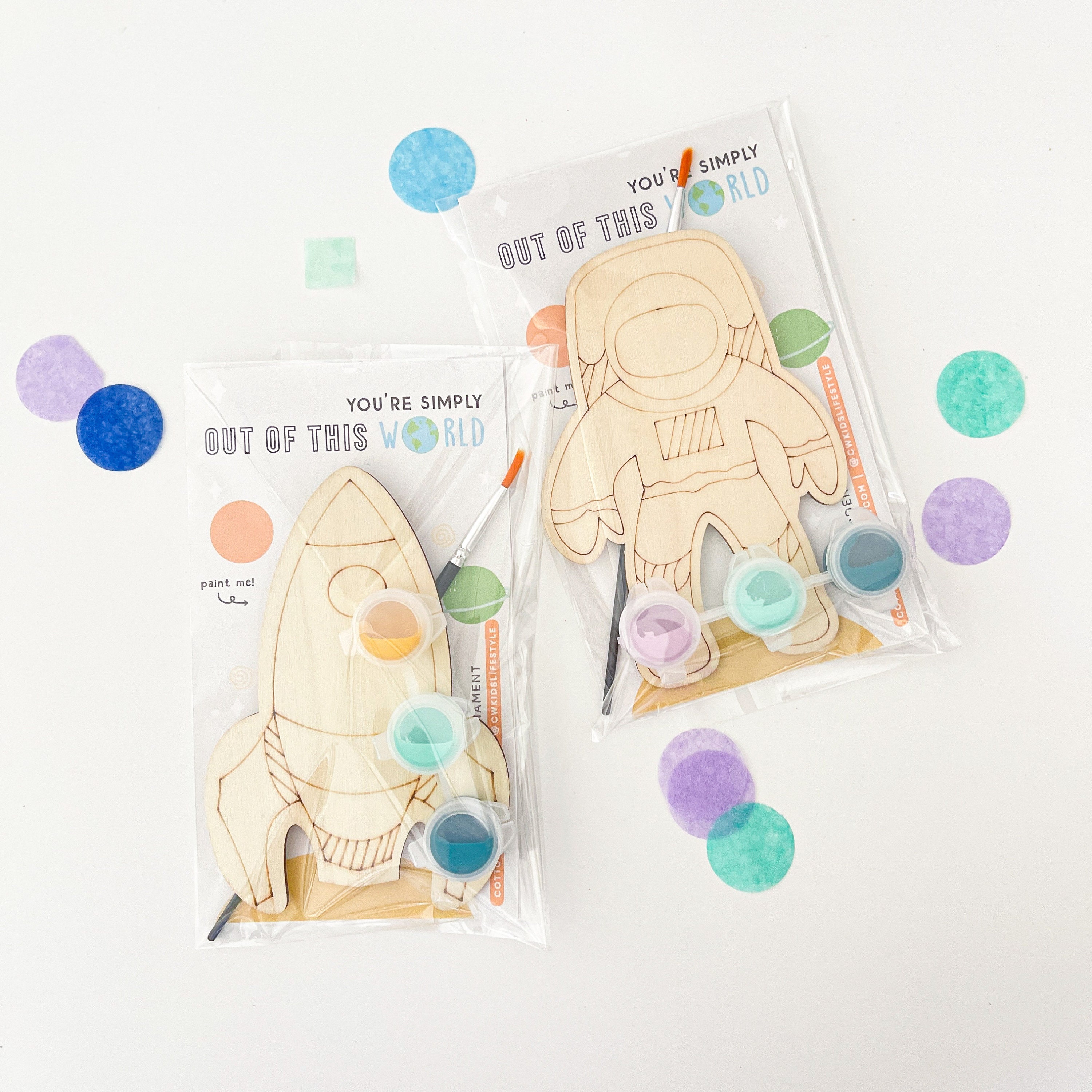 DIY Kinder Space Paint Thema Gastgeschenk | Weltraum-Thema-Gastgeschenk | Sonnensystem Weltraum-Themaparty-Aktivität | Kinder Handwerk Aktivität Set