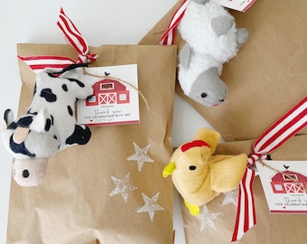 Farm Animal Party Favor | Kids Birthday Goodie Bag