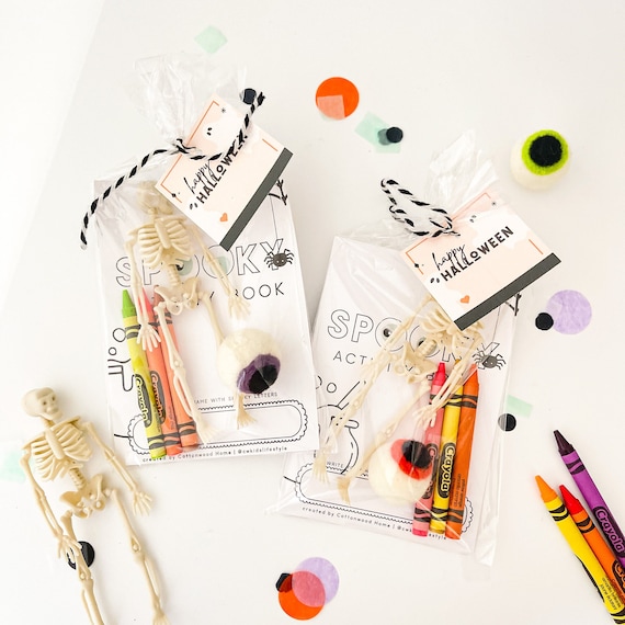Kids Halloween Activity Favor Bag | Spooky Kids Halloween Favor Bag | Halloween Treat Bag | Kids Halloween Party