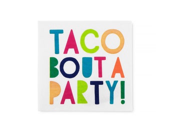 Taco Party Napkins | Fiesta Cinco de Mayo Decor (32 count)