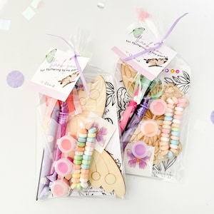 Butterfly Painting Party Favor Bag | Kids Birthday Spring Garden Birthday Party | Enchanted Garden Guest Favor | Woodland Party Favor