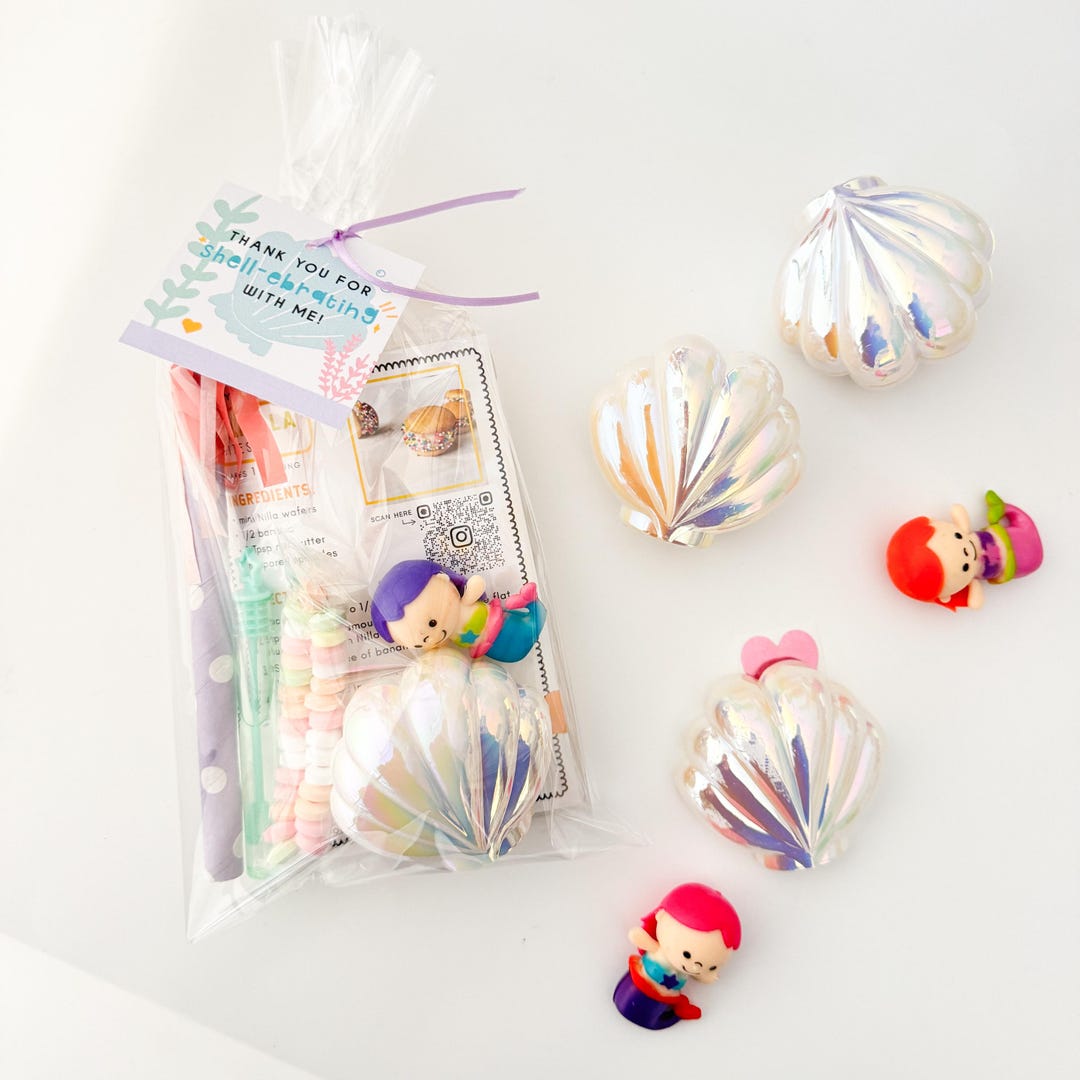 Kids Mermaid Party Favor Bag | Kids Birthday Under the Sea Birthday ...
