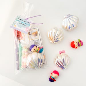 Kids Mermaid Party Favor Bag | Kids Birthday Under the Sea Birthday Party | Little Mermaid Theme Guest Favor | Mermaid guest Handouts