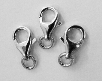 2pcs 925 sterling silber Kern Öse Perlenkern Grommet Niete 5mm
